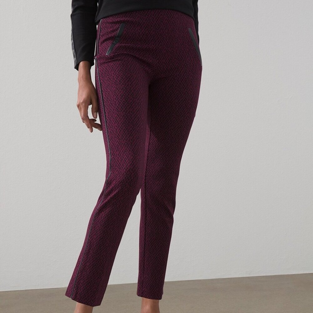 Chico's Juliet 360 Pull-on Ponte Pants, Size 6, Like New